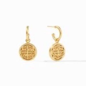 Julie Vos Valencia Hoop and Charm Earrings